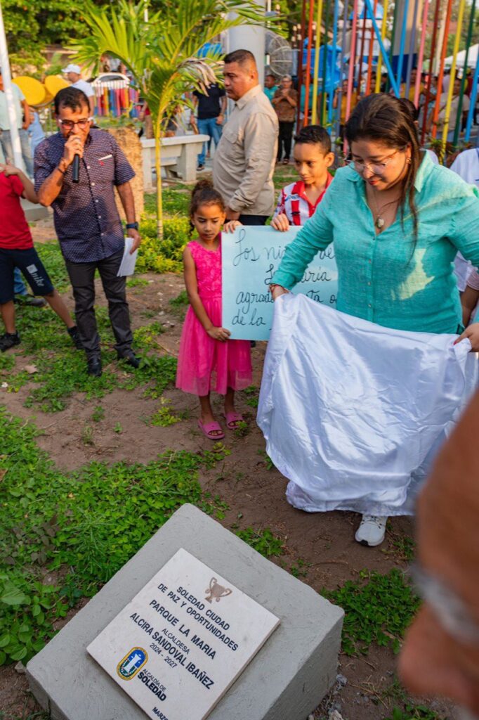 Después de tres años,la nueva administración de Soledd ingura un nuevo parque