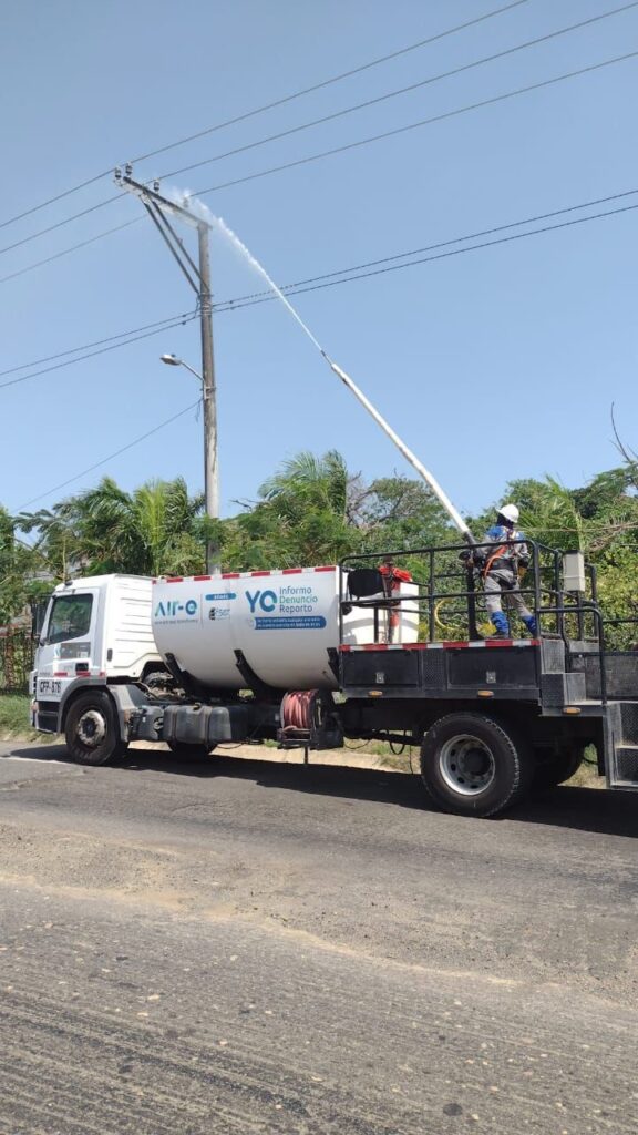 Este domingo 21 de abril AIR-E, realizará lavado de redes eléctricas