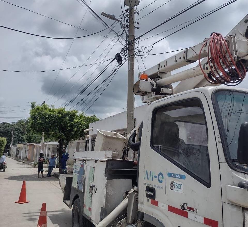 En el barrio Pumarejo, Aire realizará trabjos eléctricos