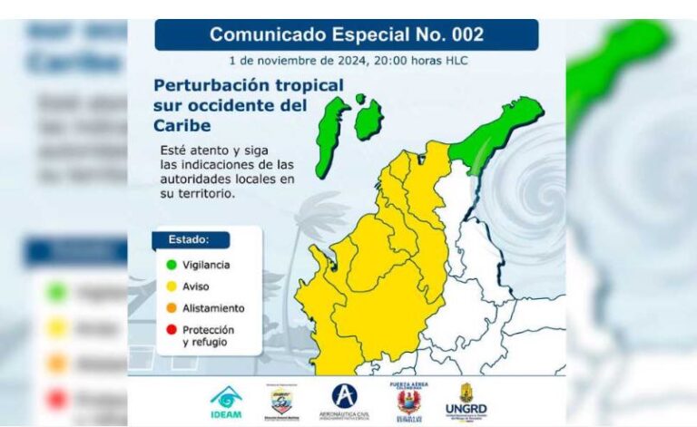 UNGRD alerta posible formación ciclónica en el Caribe