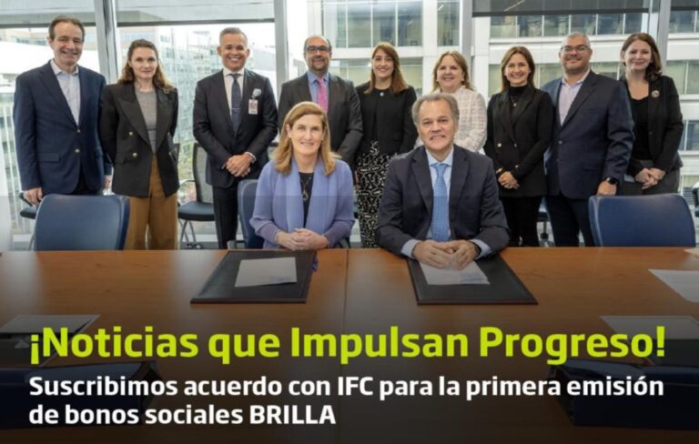 ES LA PRIMERA EMISIÓN DE BONOS SOCIALES BRILLA, emitida por una empresa privada en los mercados de capitales del mundo