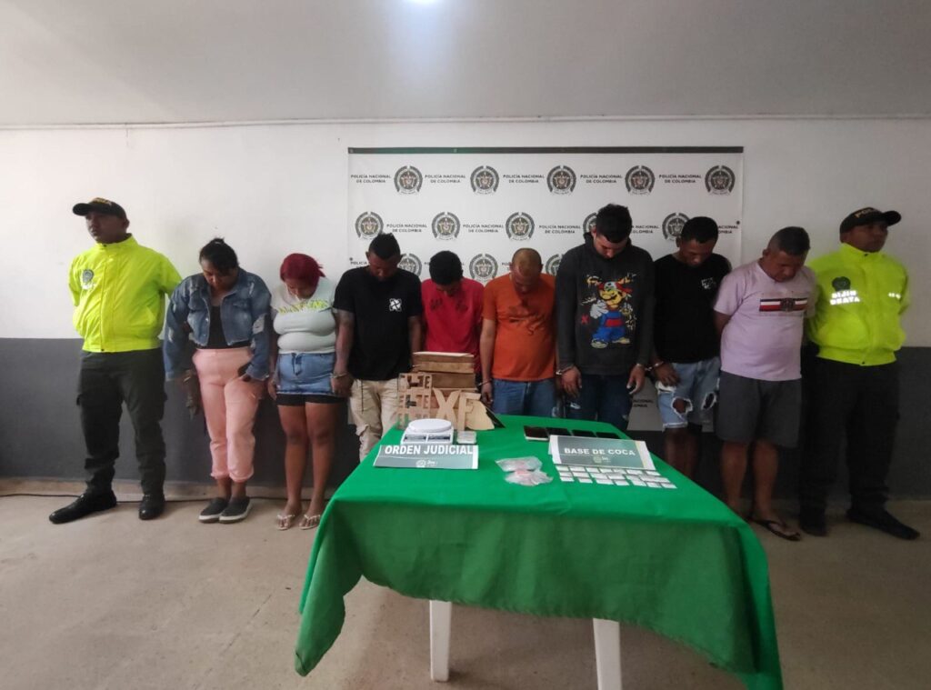 En el Atlántico, la Policía capturó 9 sujetos dedicados al trafico de estupefacientes