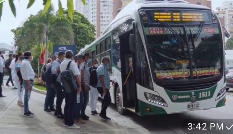 En Barranquilla a partir del 1 de enero 2025, rige un incremento de $200 en el valor del servicio de transporte público