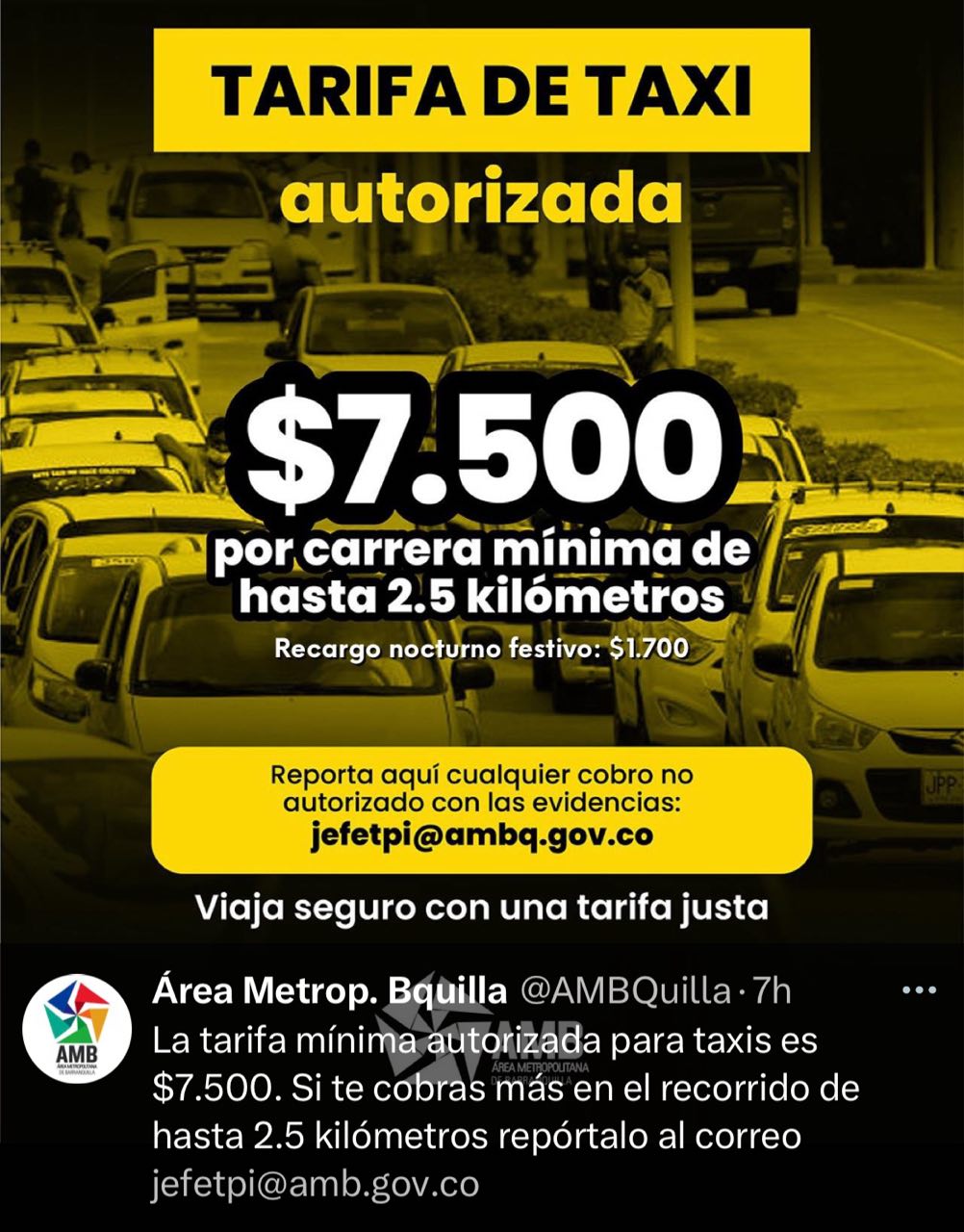 Carrera minima por $7.500