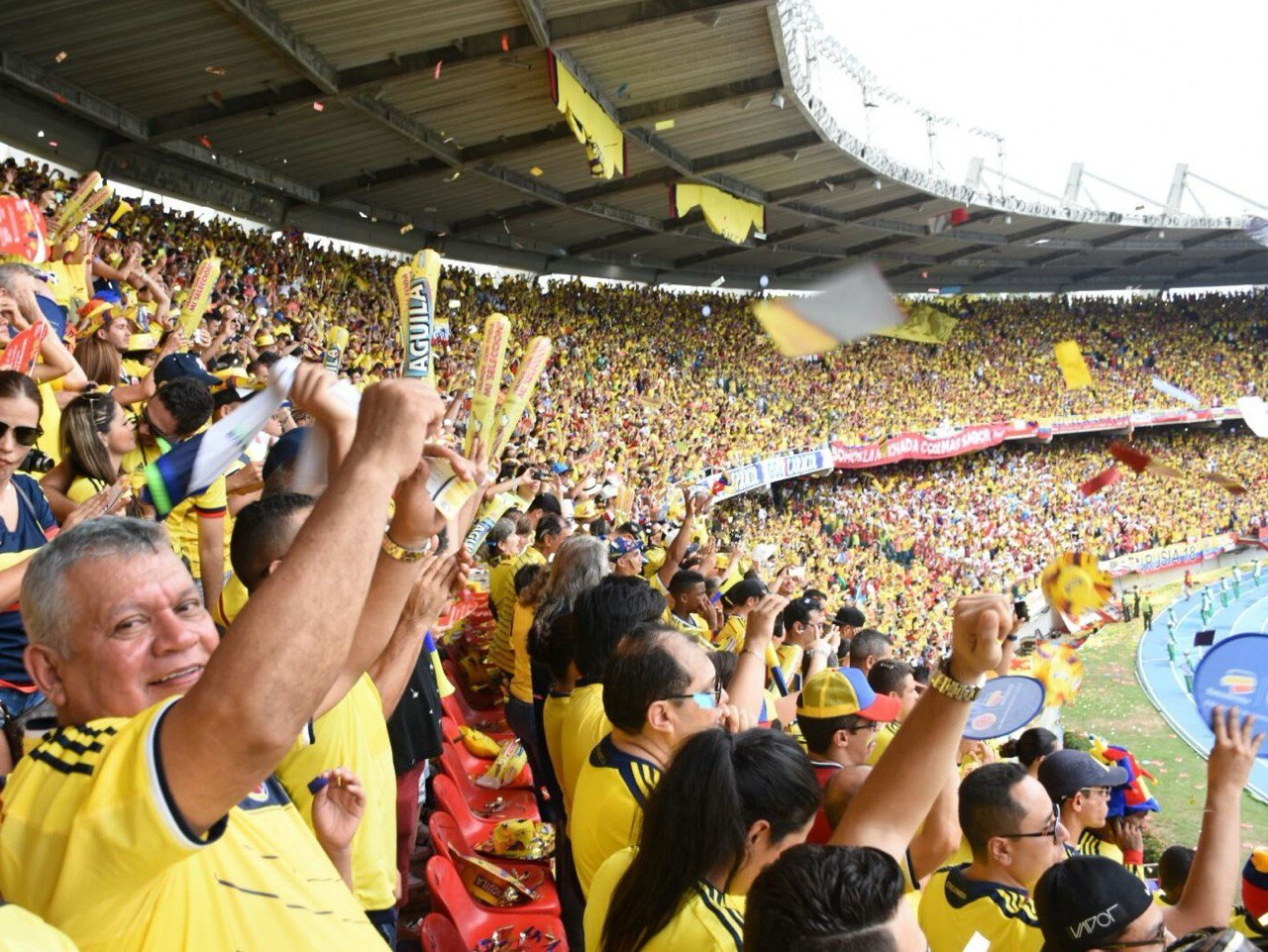 Todo listo para partido Colombia Paraguay