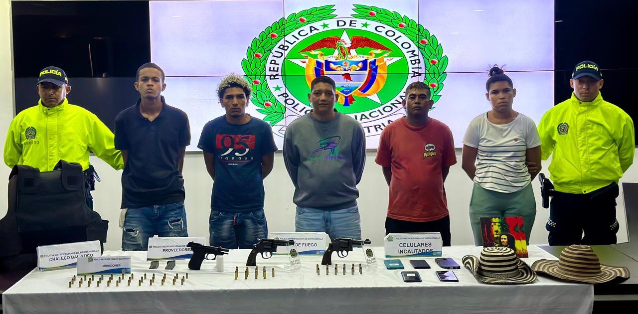 Capturados cinco delincuentes