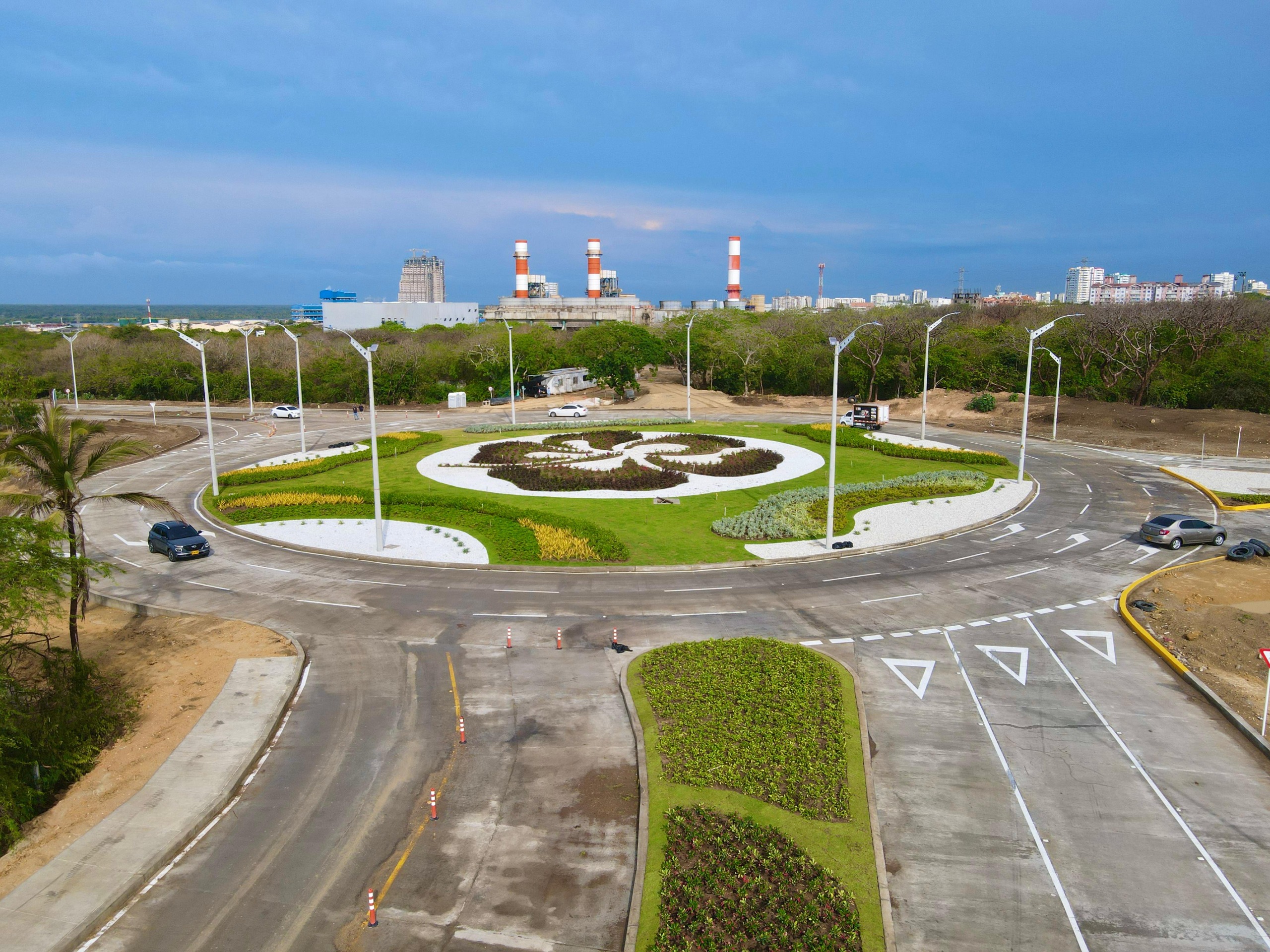 La rotonda florece como un jardin dijo el alcalde Chr