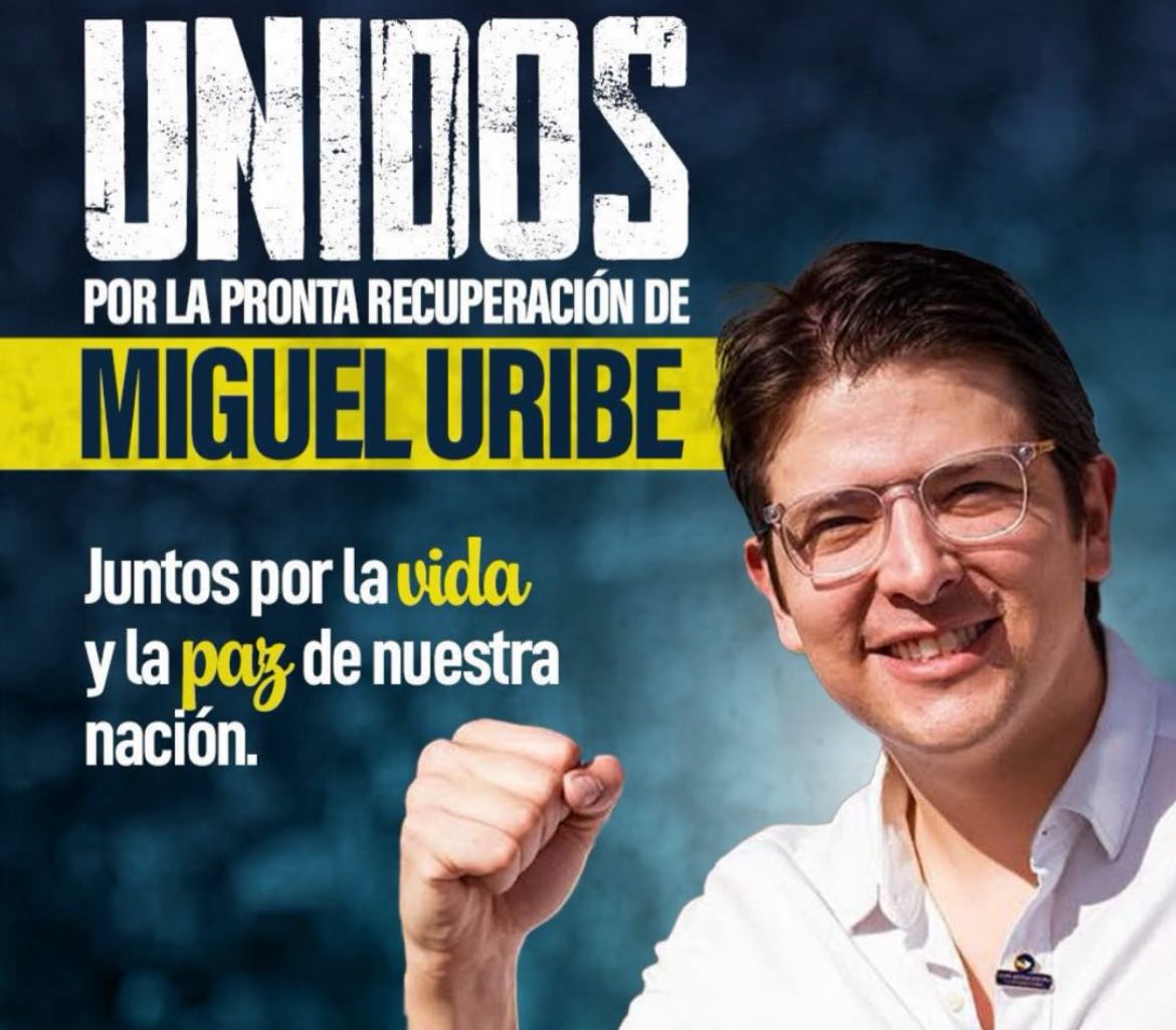 A seguir orando por Miguel Uribe