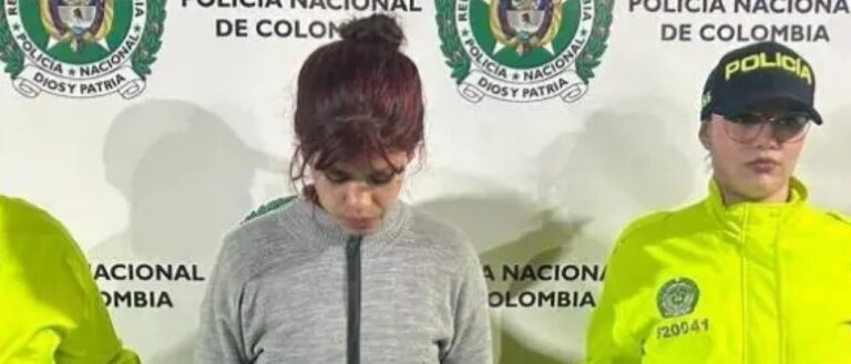 Ya fue llevada a Bogotá la capturada